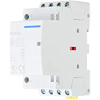 Contactor de CA doméstico 4P 20A 2NO 2NC Montaje en riel DIN de 35 mm Contactor de CA doméstico de 4 polos 50-60Hz para…